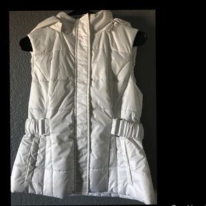 New York and Company White Puffer Vest